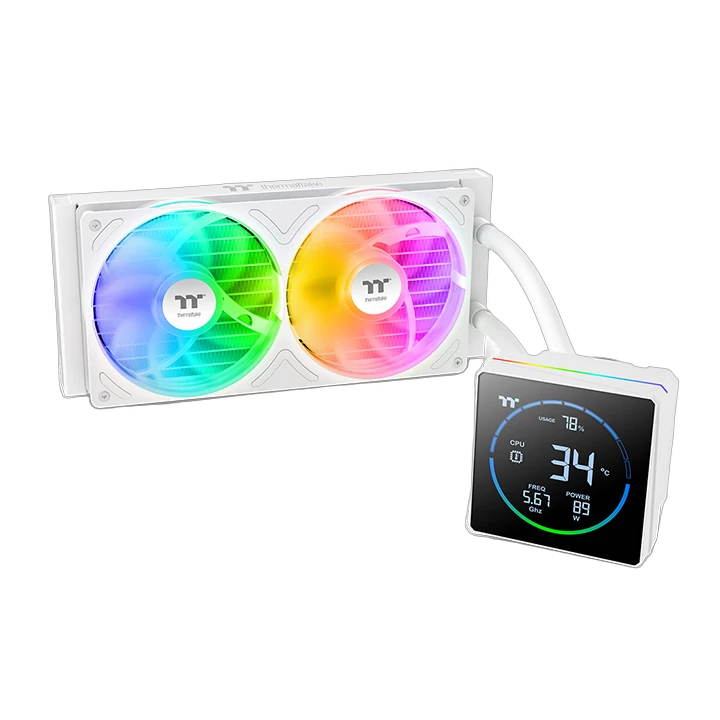 Thermaltake TH240-S V3 ARGB Sync AIO Liquid Cooler - Snow Edition